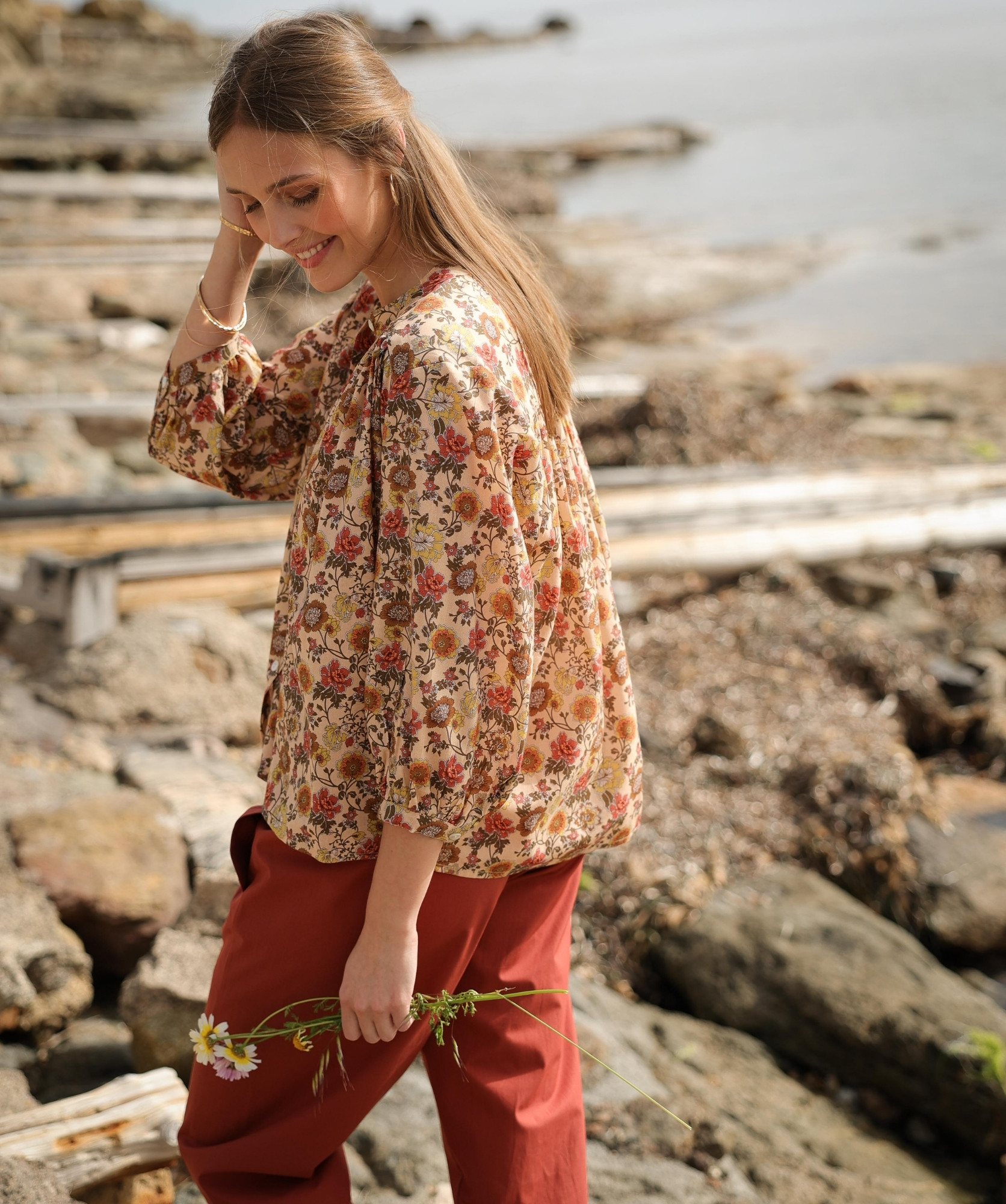 Chemise Brasilia – Imprimé Antoinette Terracotta