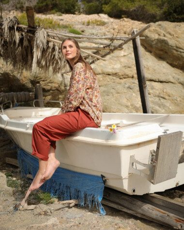 Chemise Brasilia – Imprimé Antoinette Terracotta