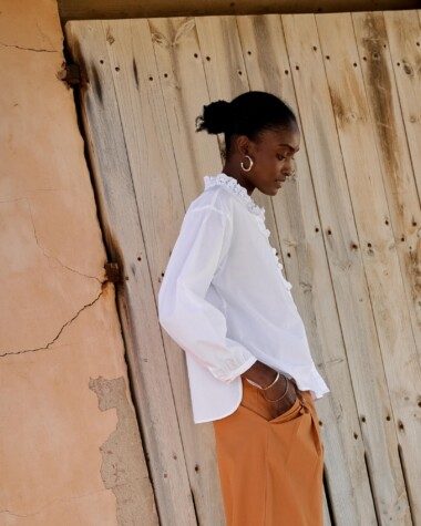 Chemise Fornels – Popeline de coton blanche