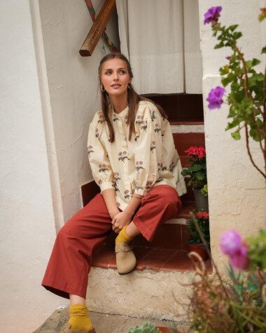 Blouse Pharrell – Imprimé Block-print Blurry