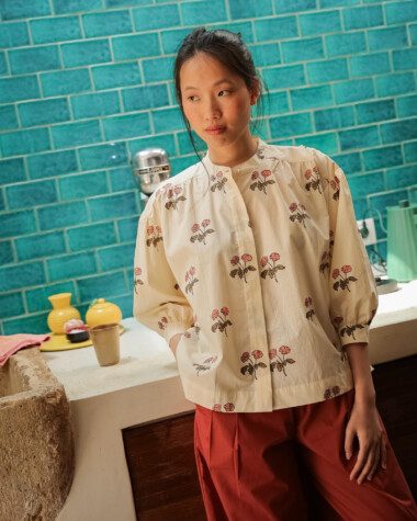 Blouse Pharrell – Imprimé Block-print Blurry
