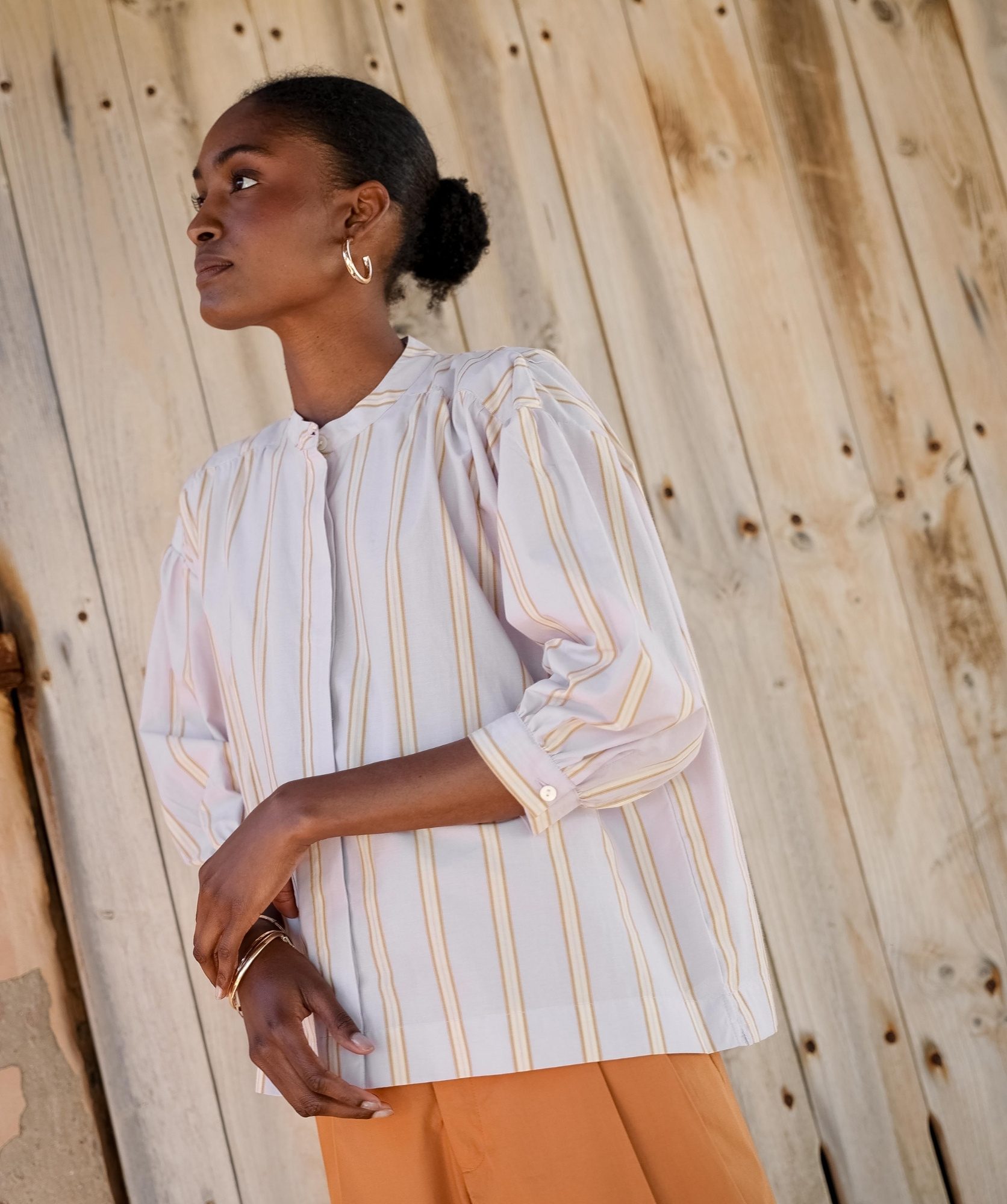 Blouse Pharrell – Rayure Ostuni Lilas