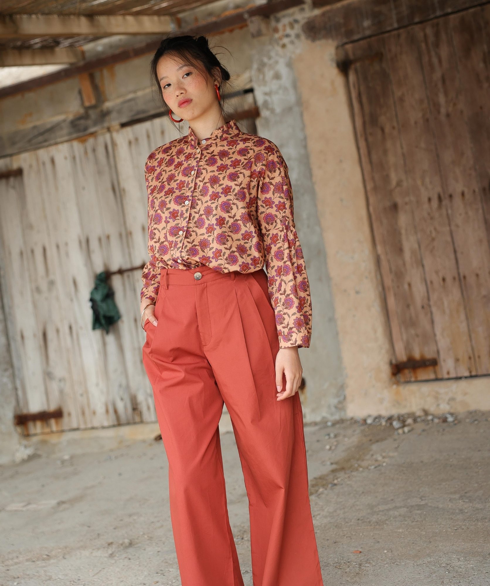 Chemise Priyana – Imprimé Berry