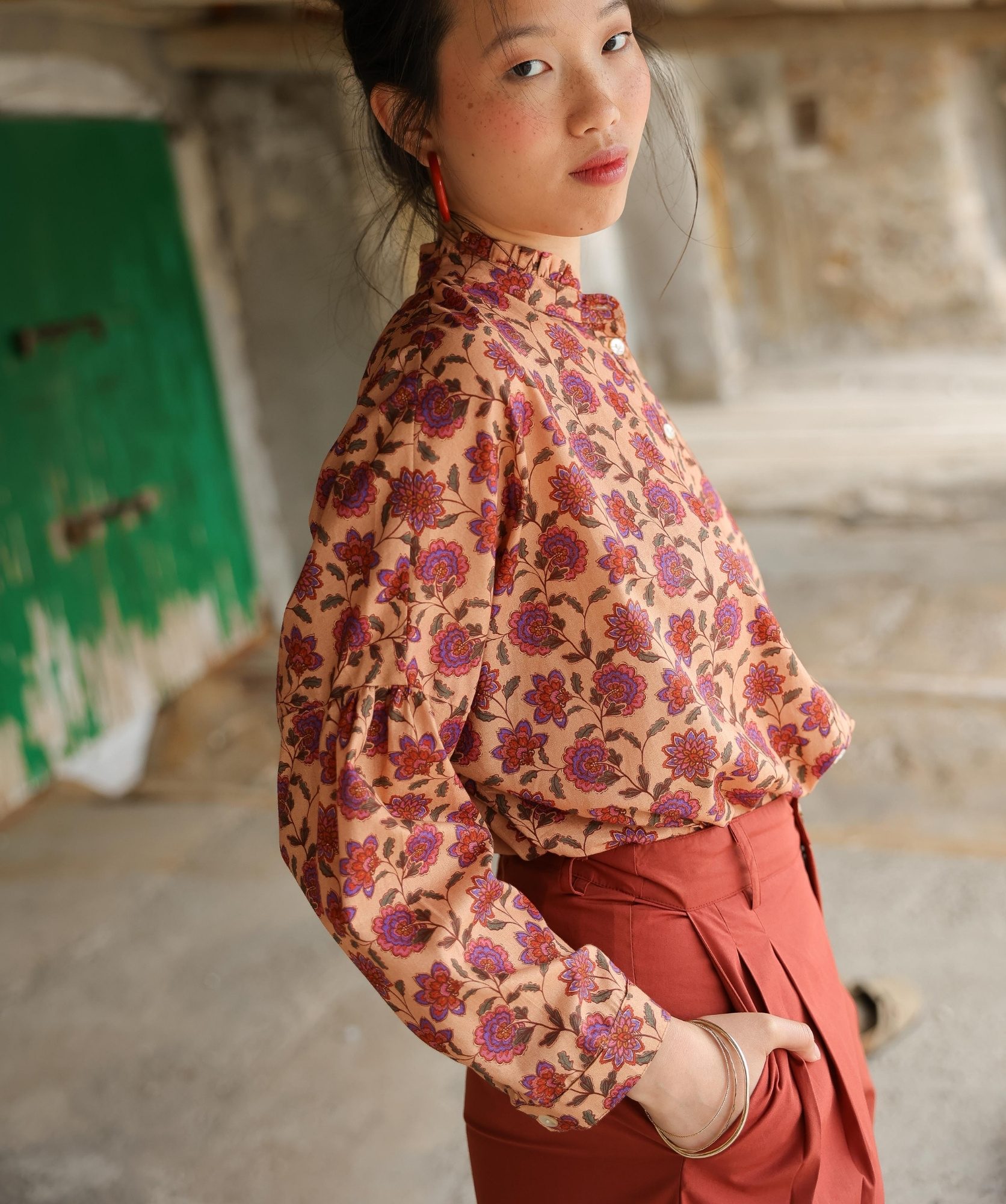 Chemise Priyana – Imprimé Berry