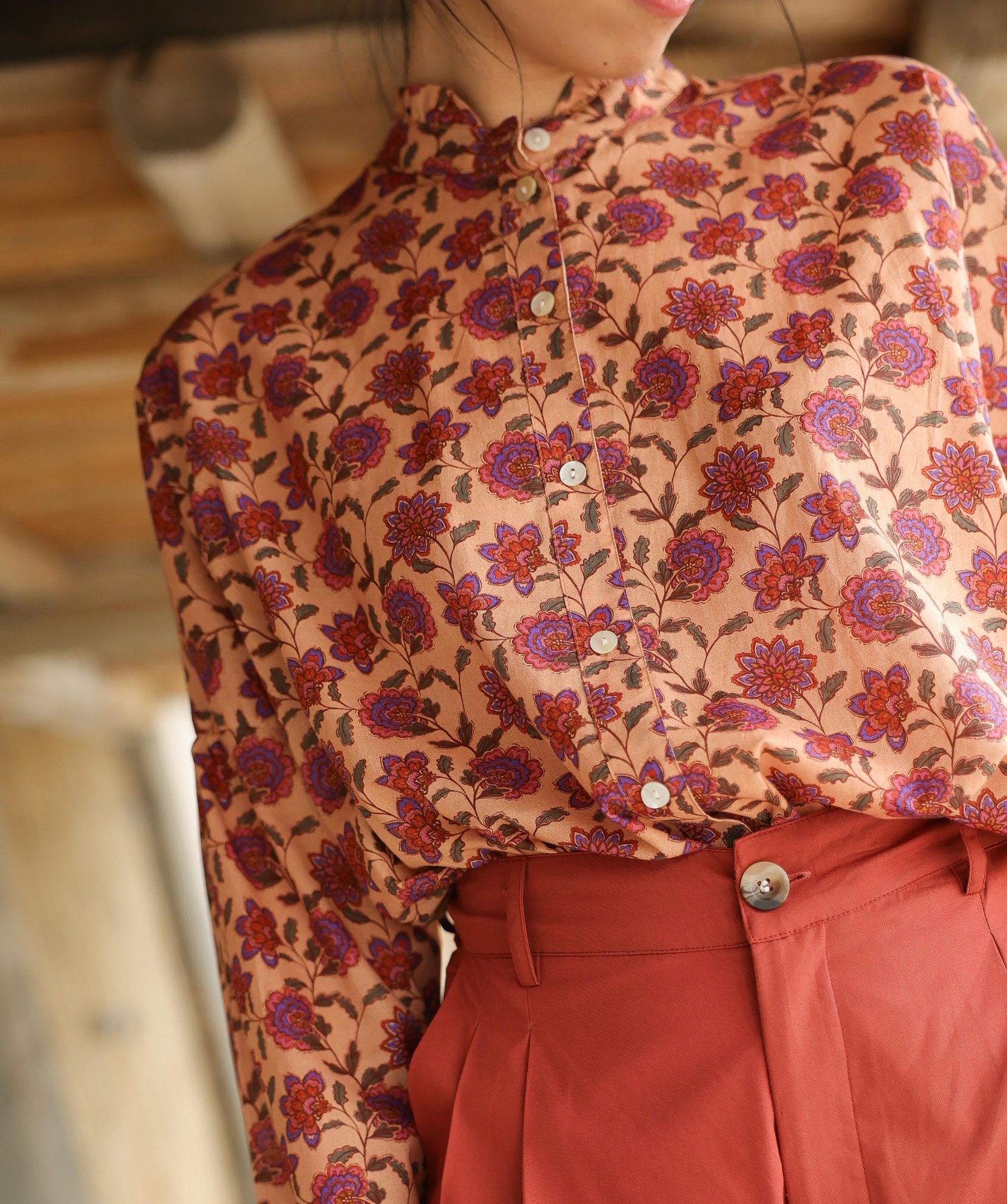 Chemise Priyana – Imprimé Berry