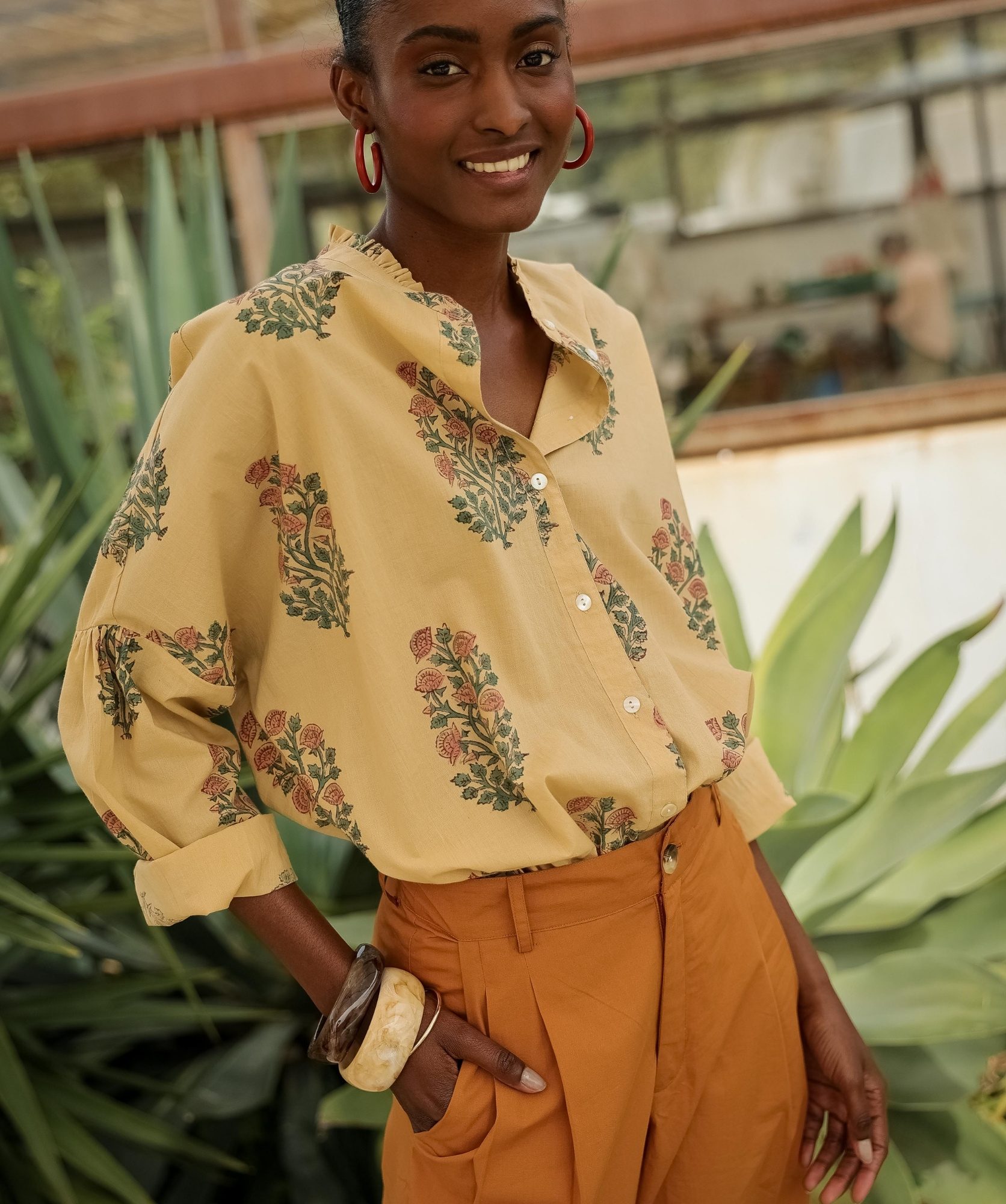 Chemise Priyana – Imprimé Block-print Chennaï