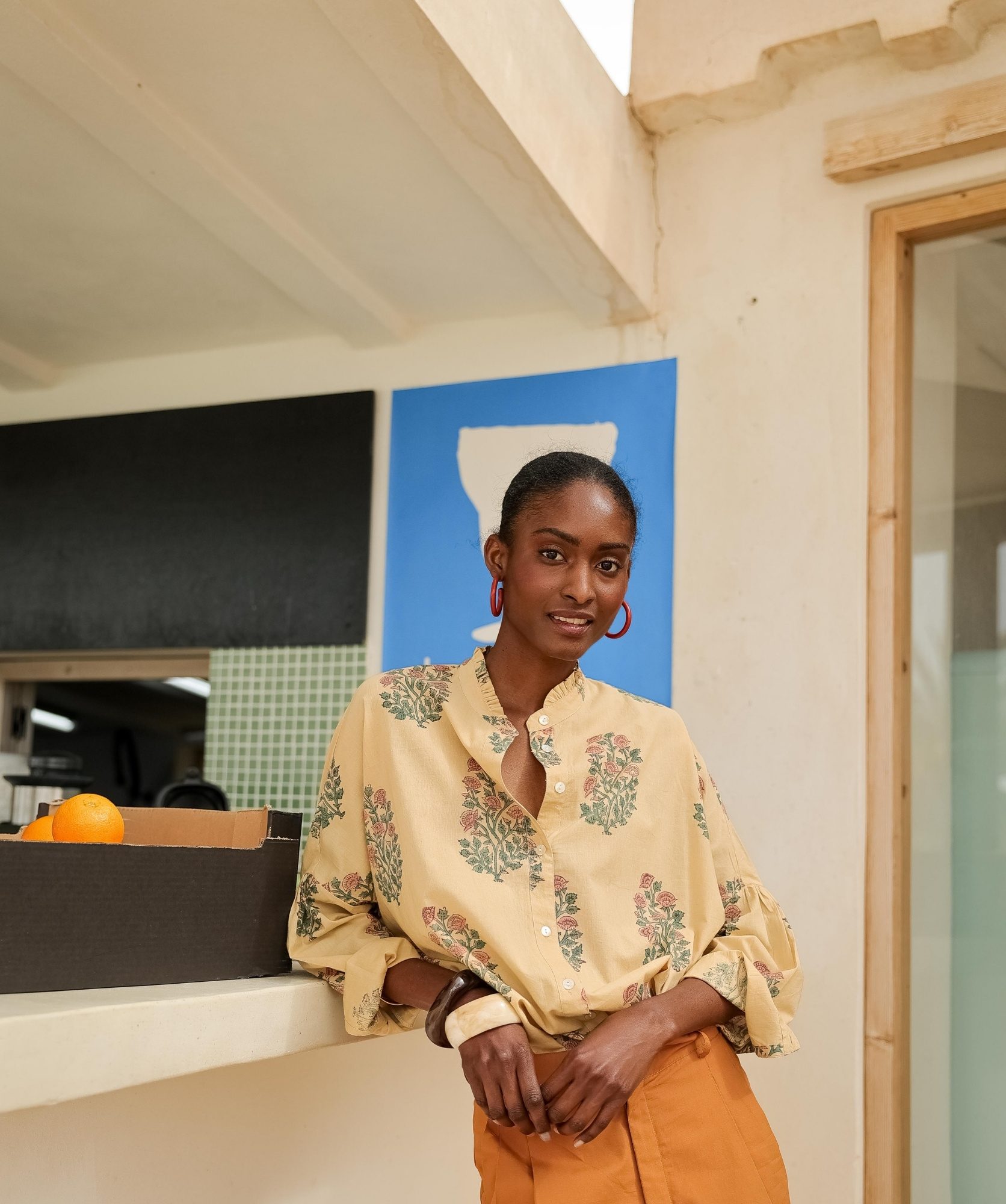 Chemise Priyana – Imprimé Block-print Chennaï