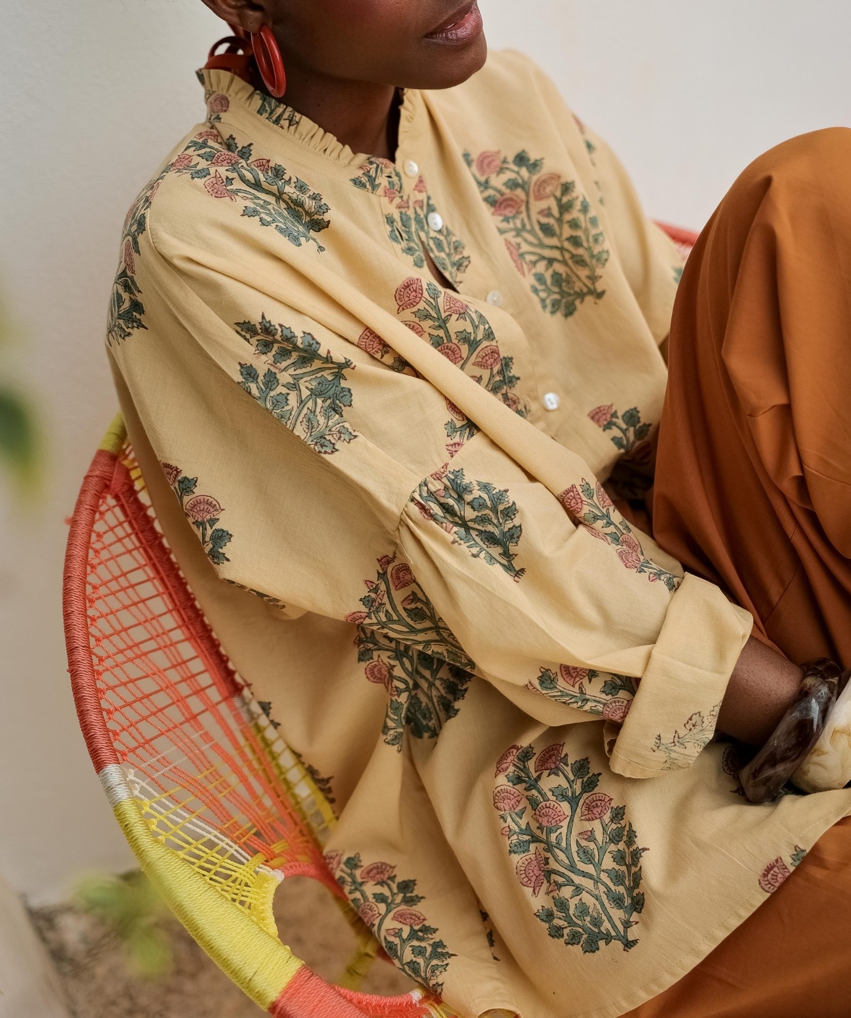 Chemise Priyana – Imprimé Block-print Chennaï