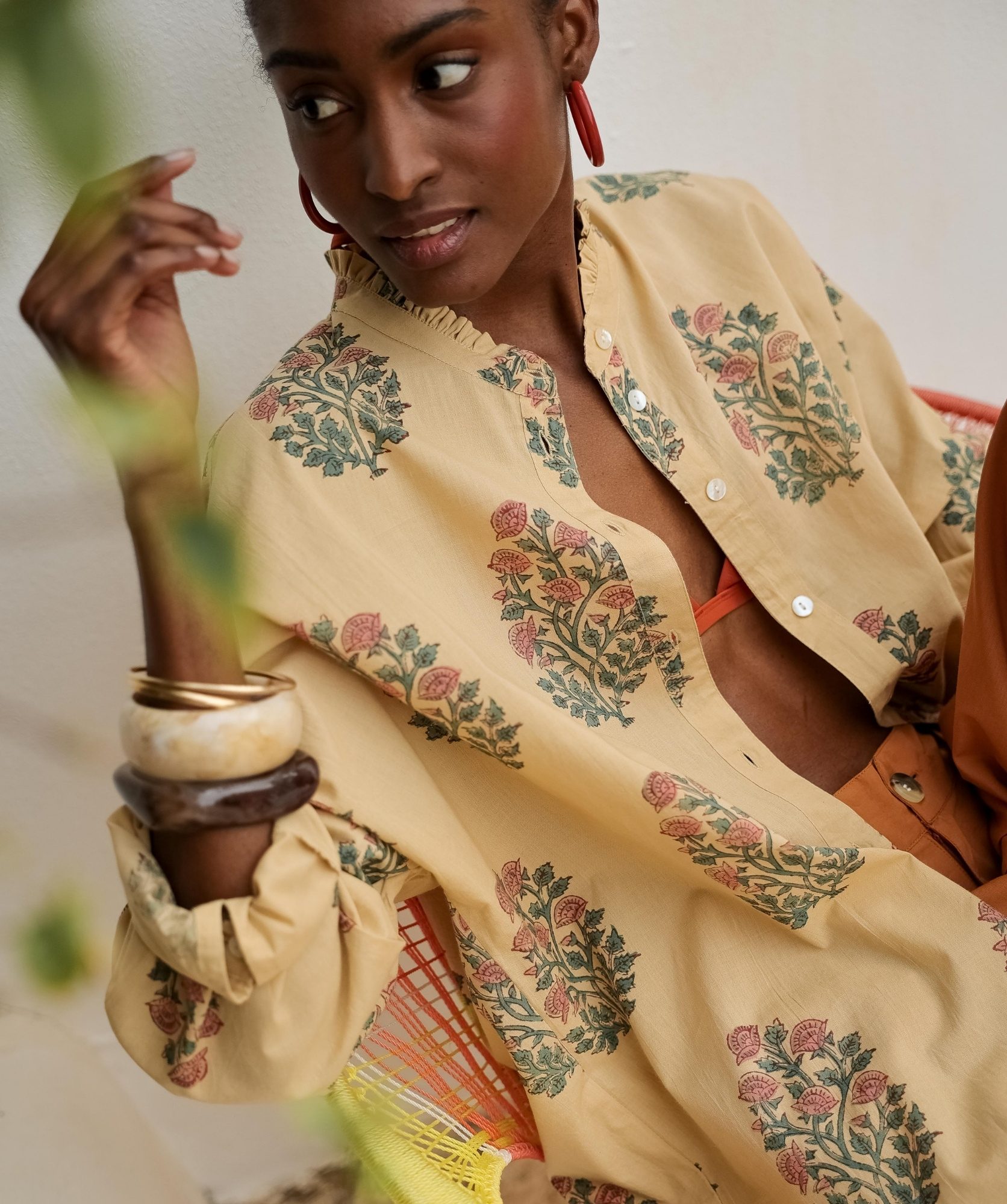 Chemise Priyana – Imprimé Block-print Chennaï