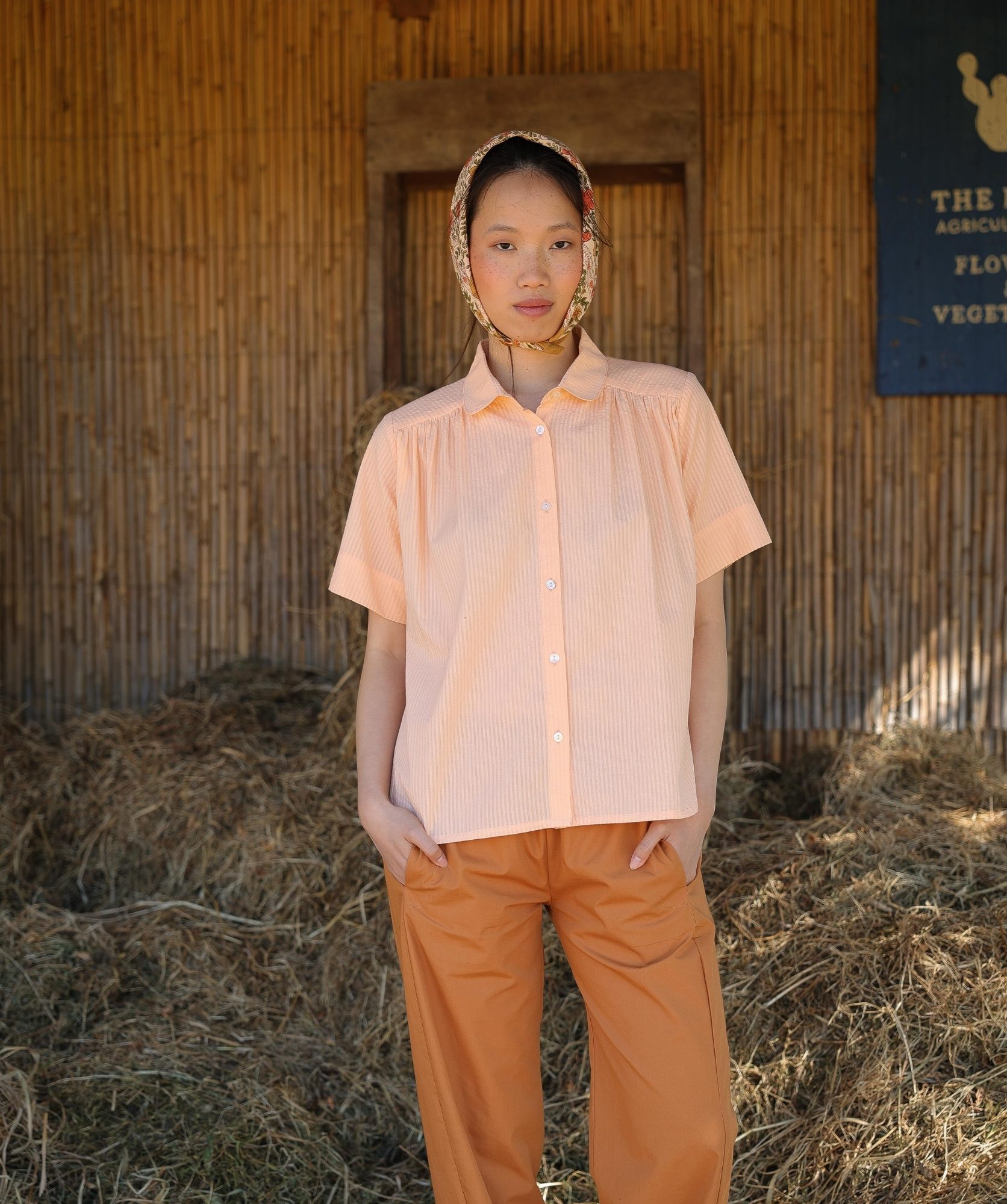 Chemise Willow – Pêche