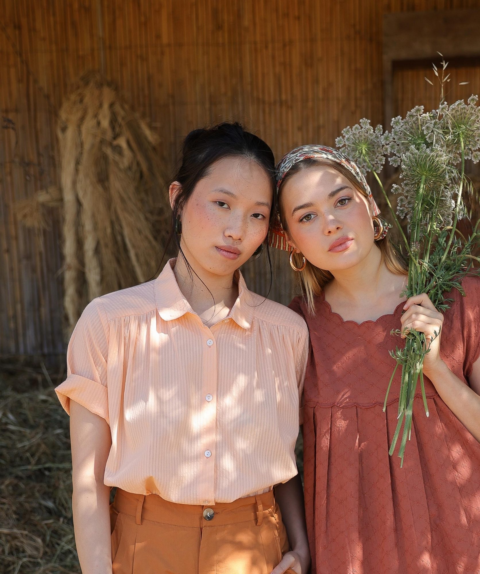 Chemise Willow – Pêche