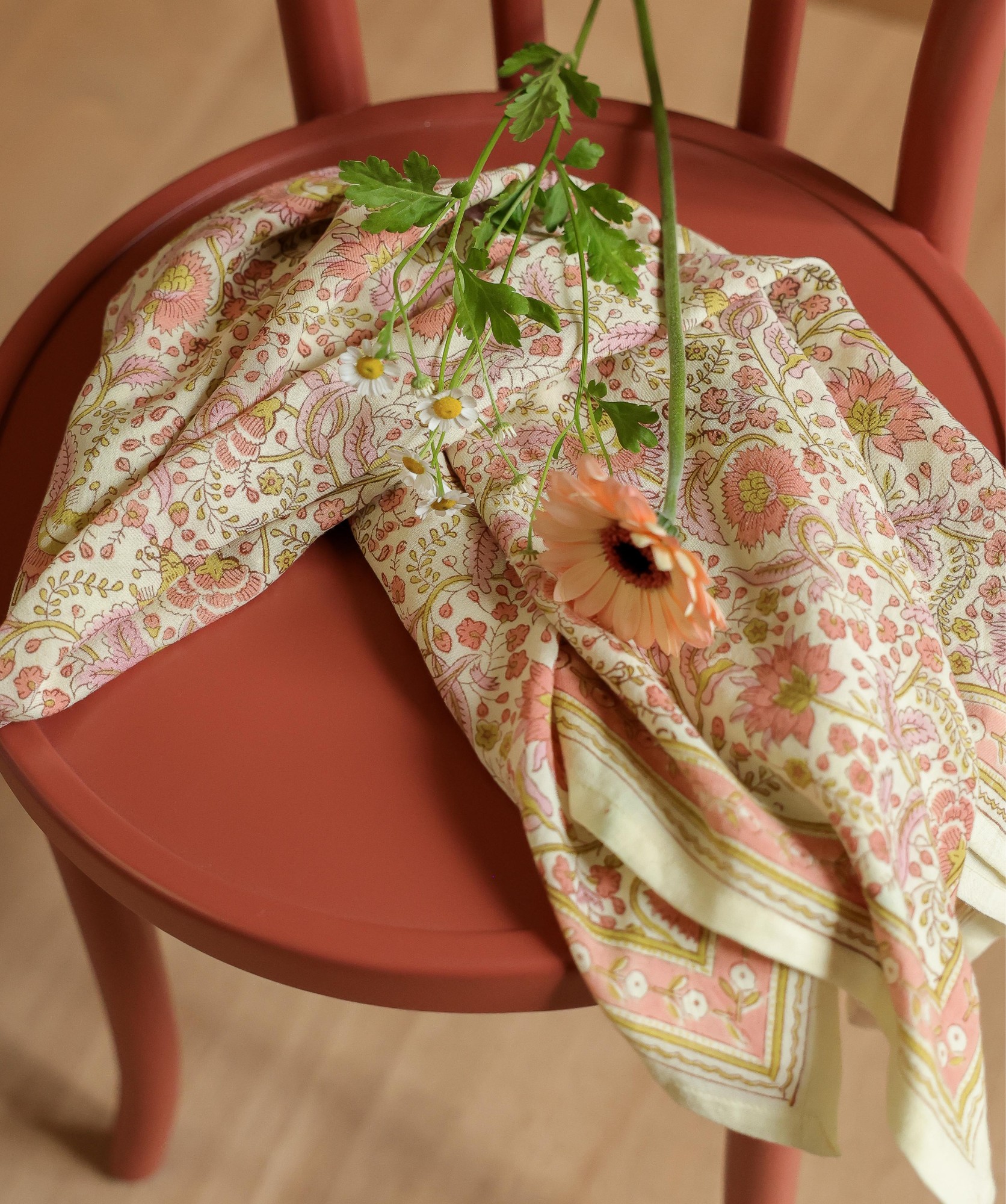 Foulard grand format – Haydee Sorbet Rose Pistache