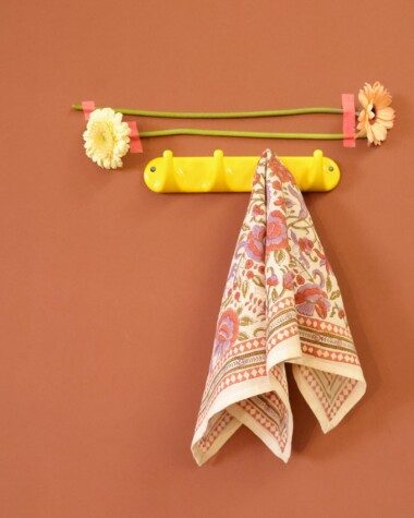 Foulard petit format – Courtney terracotta