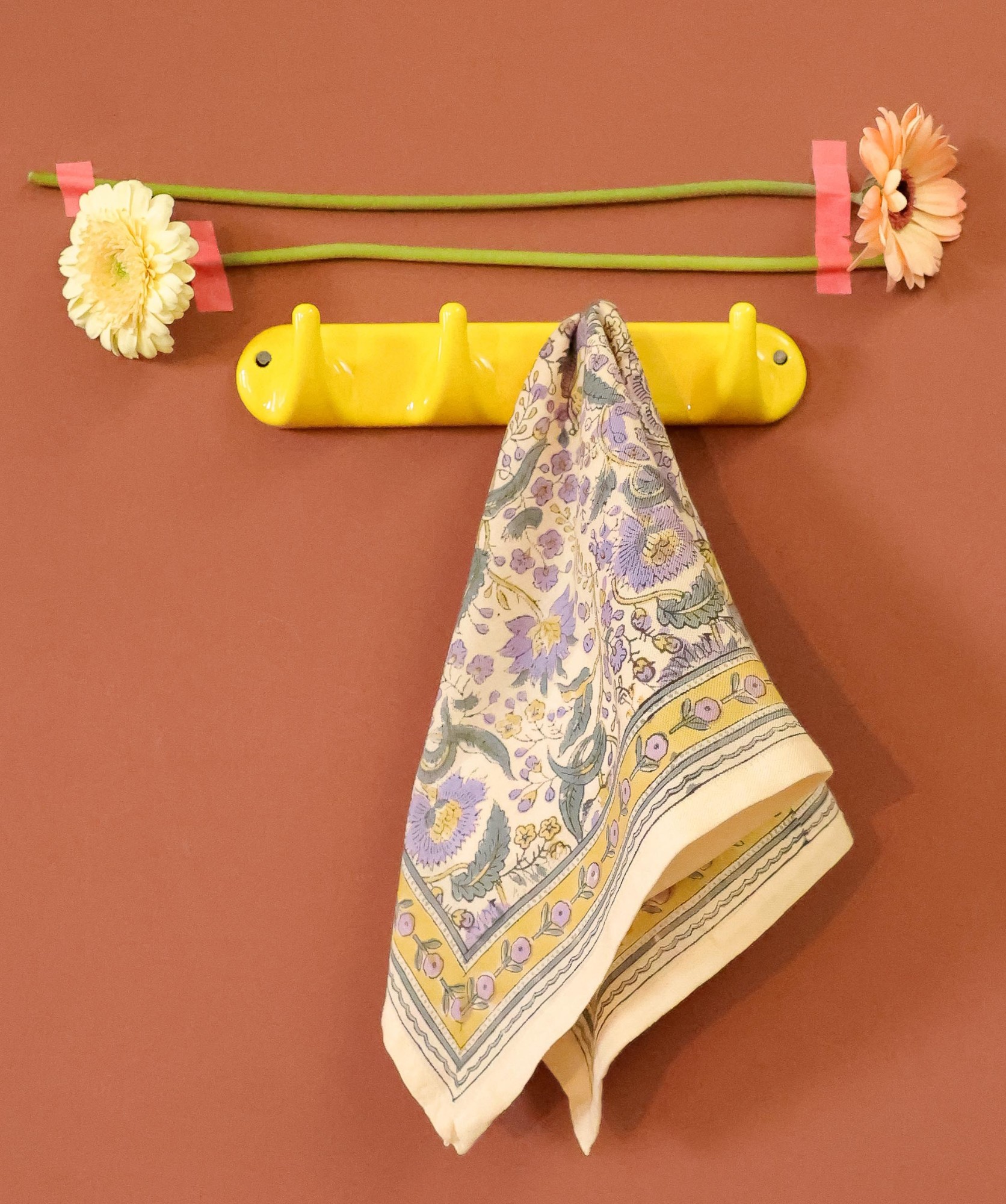 Foulard petit format – Haydee Sorbet Citron Vert Violette