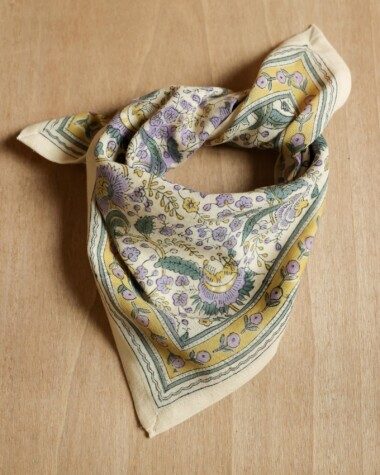 Foulard petit format – Haydee Sorbet Citron Vert Violette