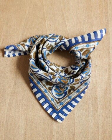 Foulard petit format – Henley Bleu Maharadja