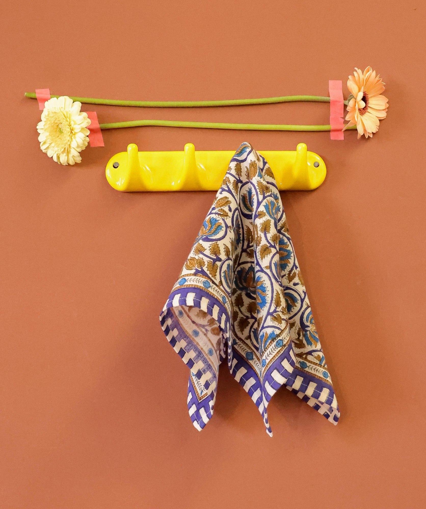 Foulard petit format – Henley Bleu Maharadja
