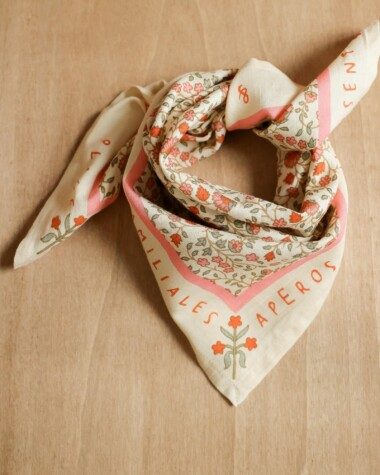 Foulard petit format – Rosa Sorbet d’Été