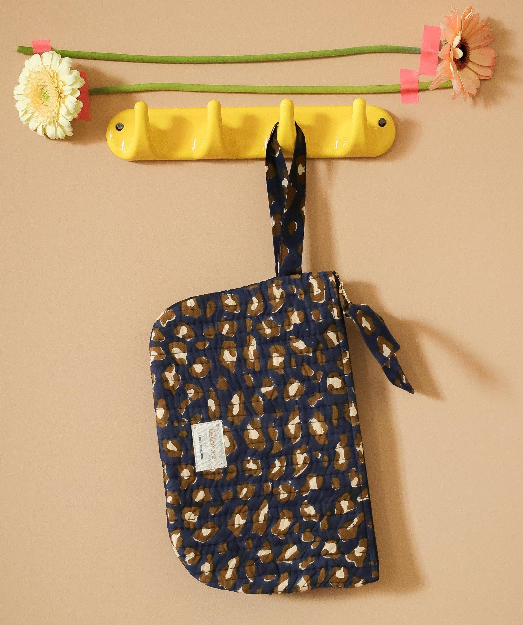 Pochette medium Sid – Léopard Navy