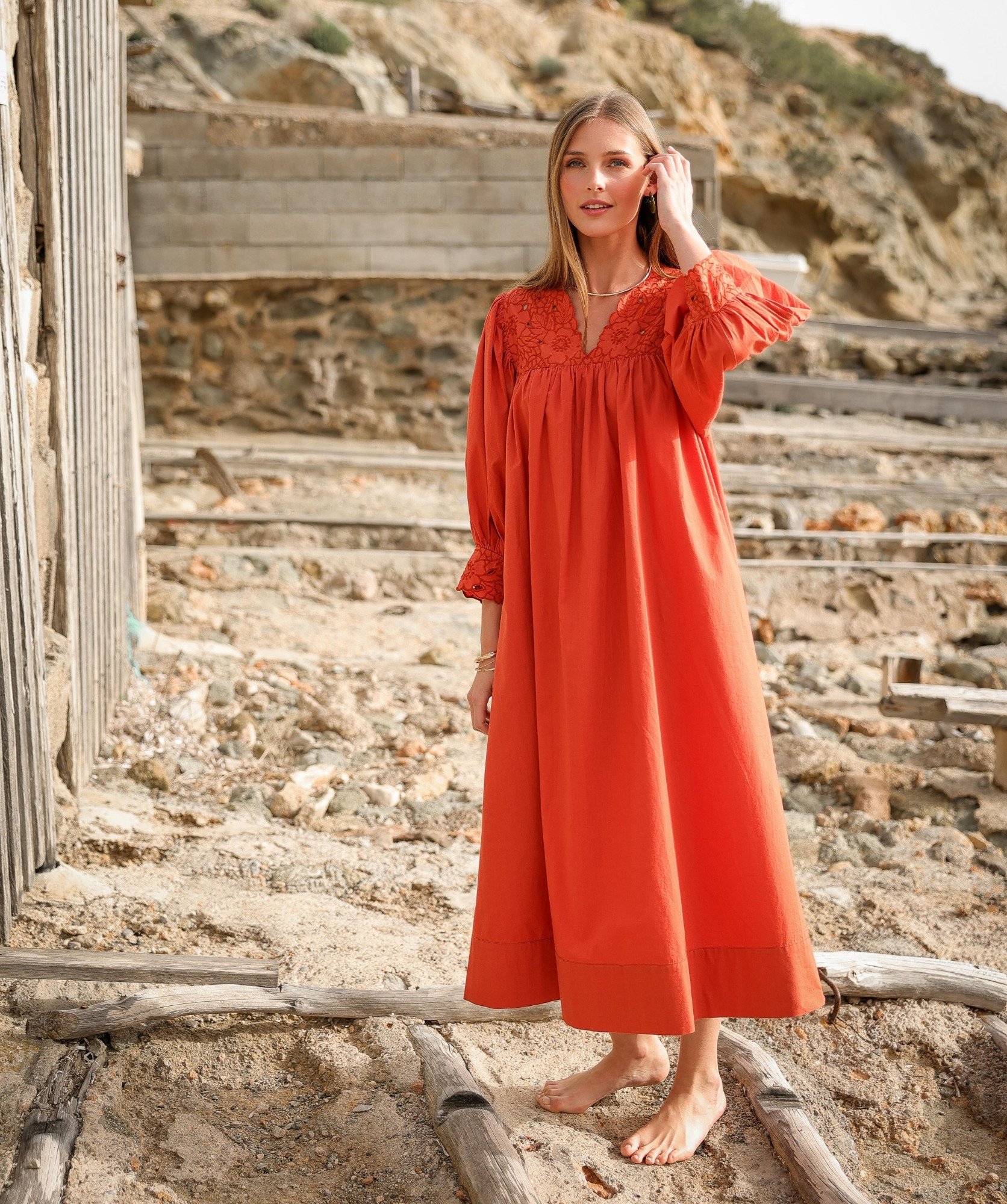Robe Abbie – Papaye