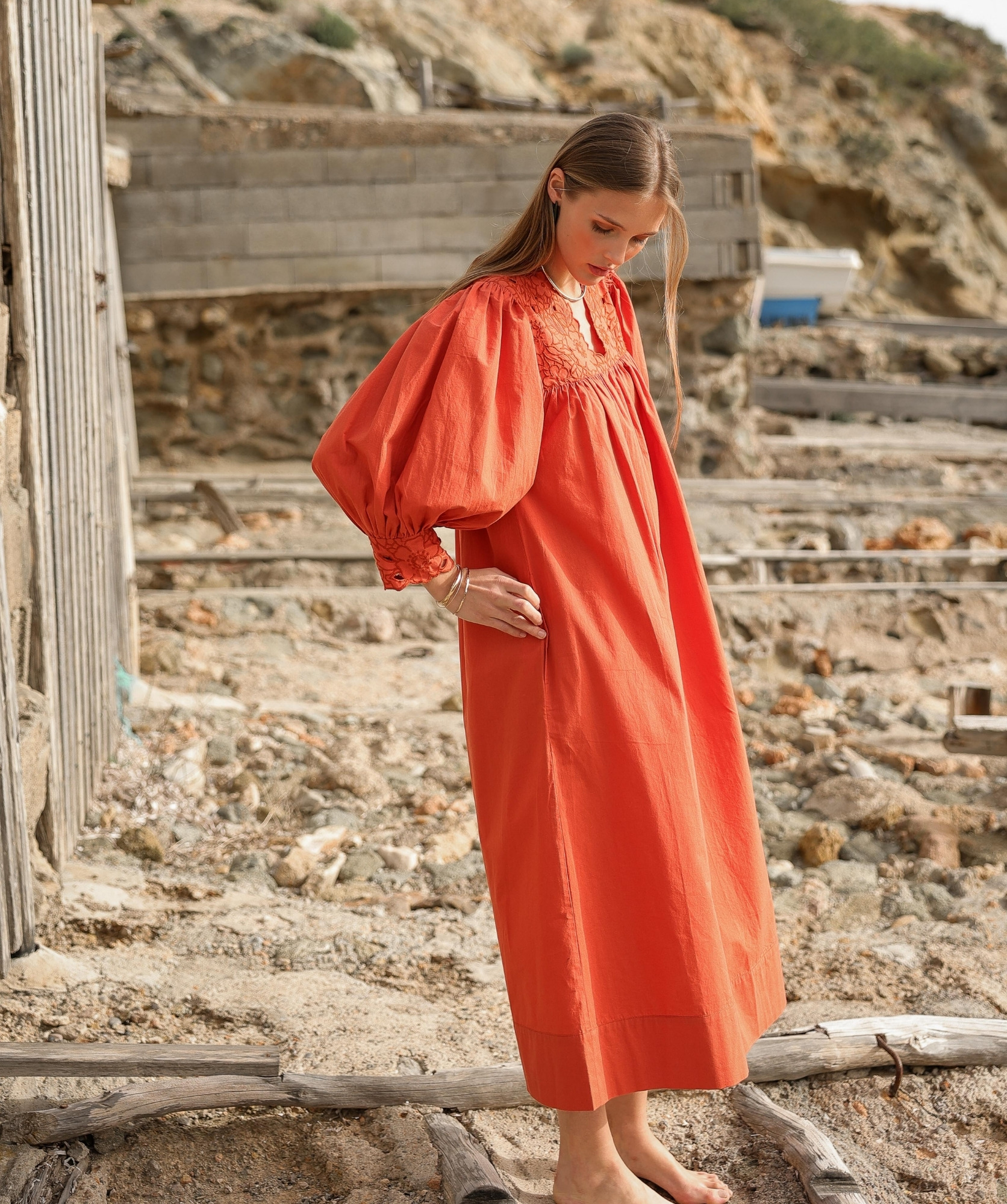Robe Abbie – Papaye