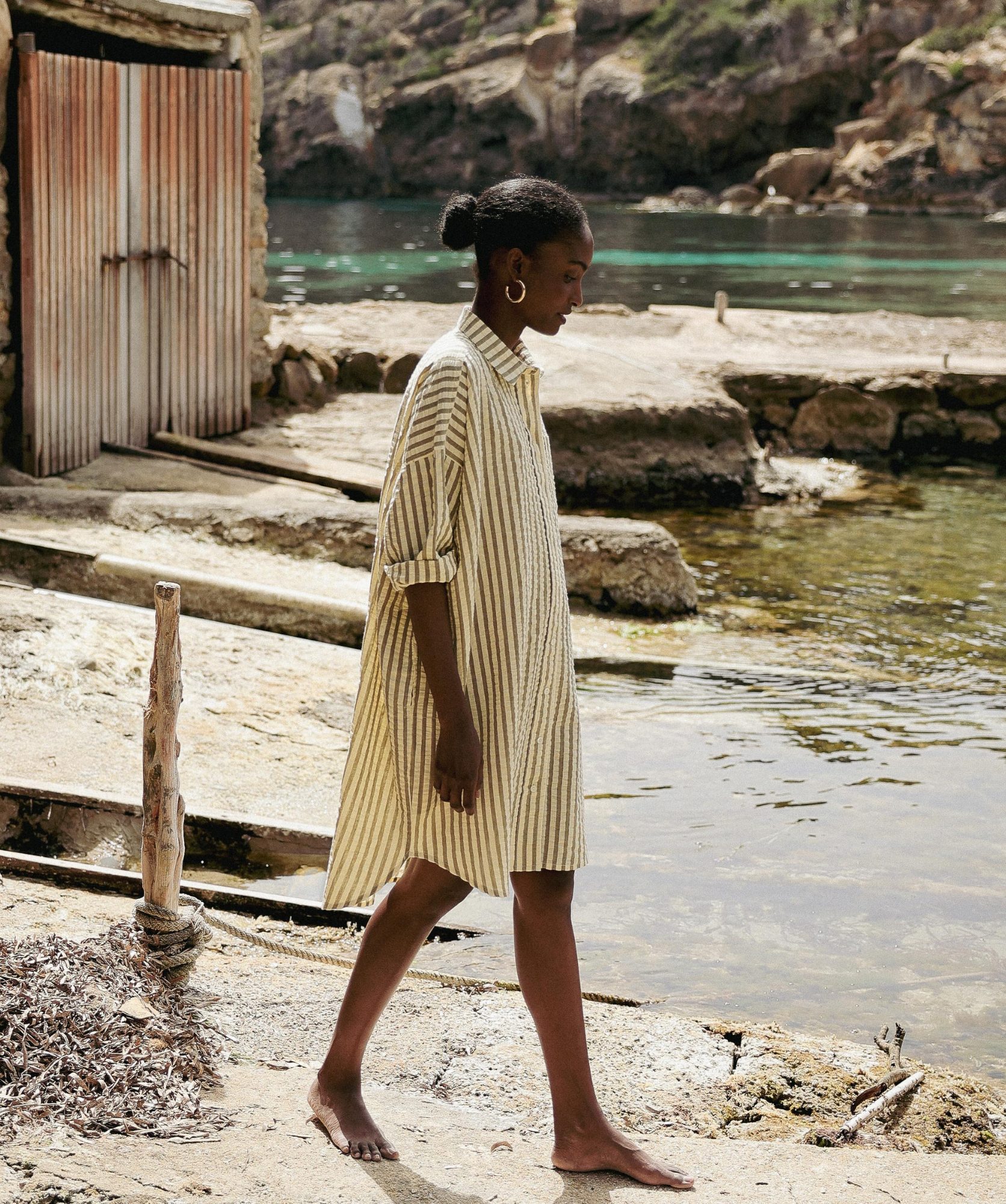 Robe Binibeca – Rayure Seersucker Clyde
