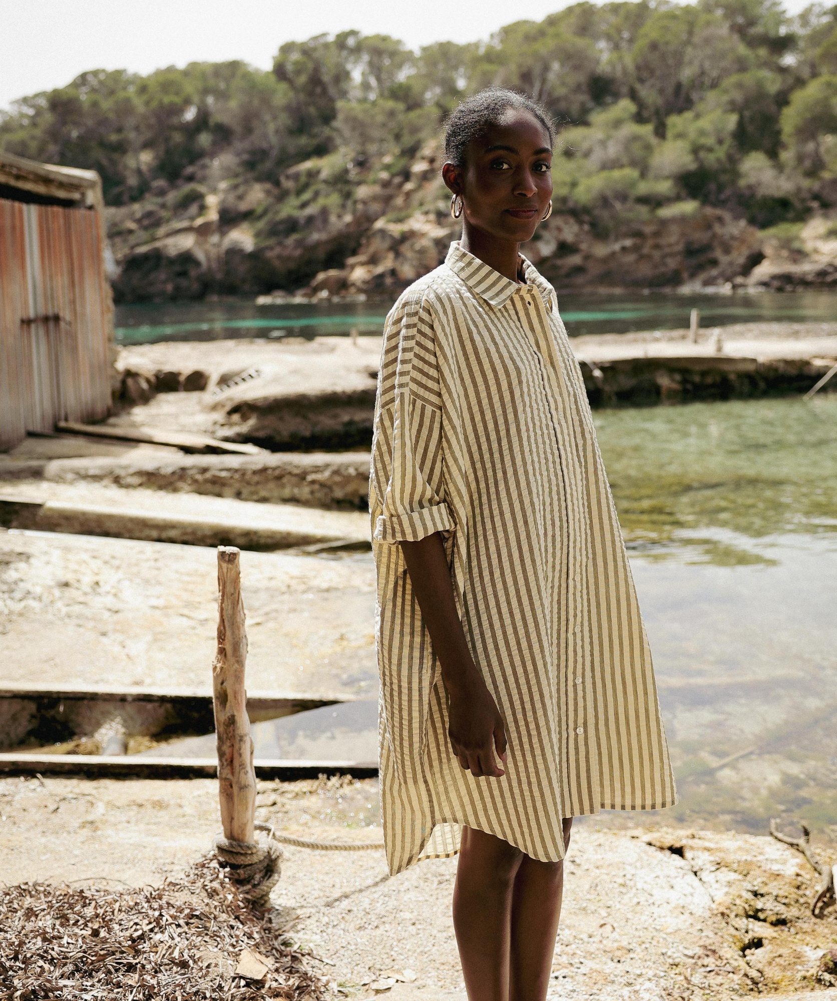 Robe Binibeca – Rayure Seersucker Clyde