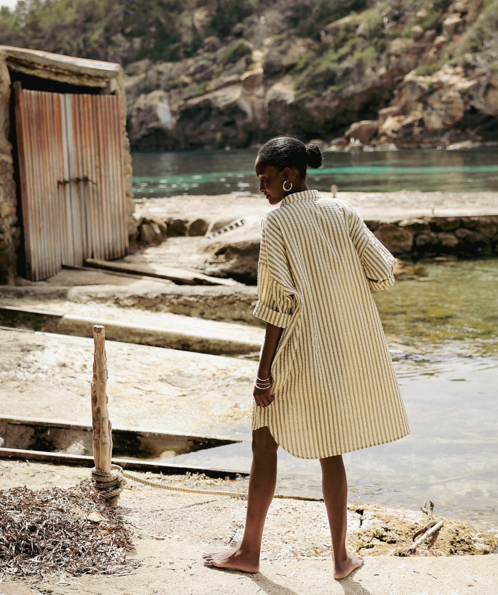 Robe Binibeca – Rayure Seersucker Clyde