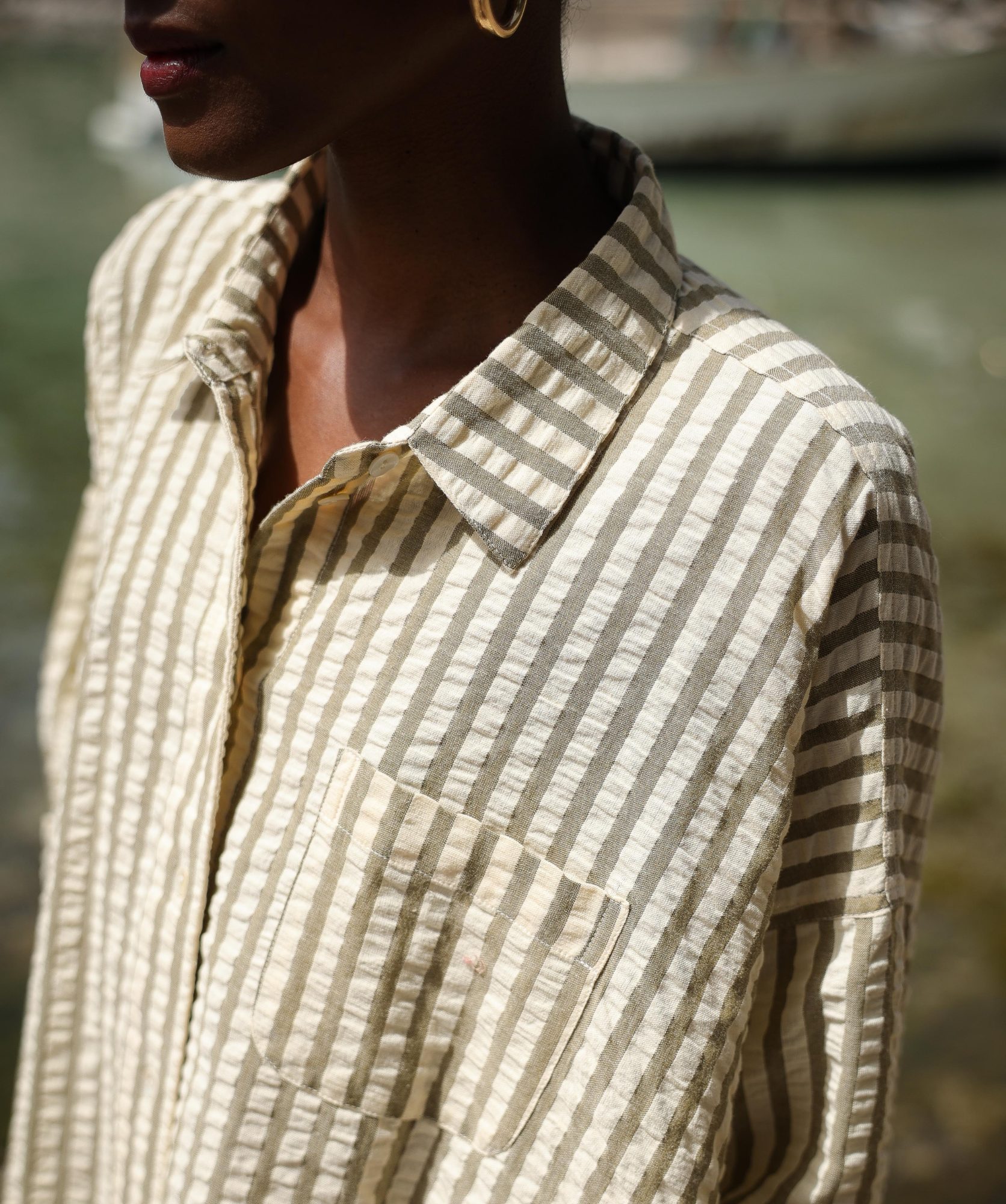 Robe Binibeca – Rayure Seersucker Clyde