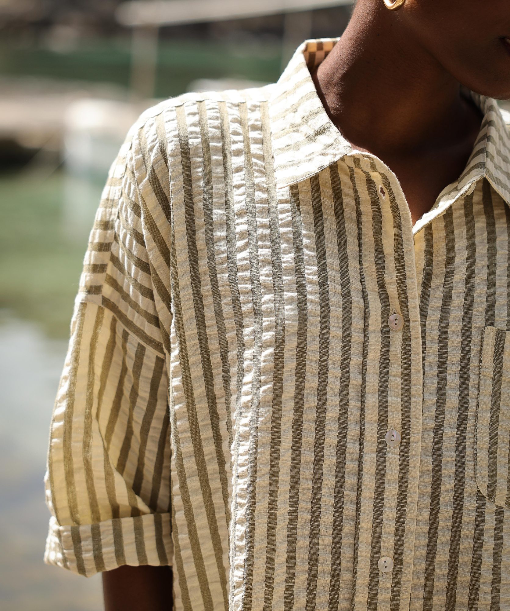 Robe Binibeca – Rayure Seersucker Clyde
