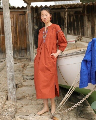 Robe Darcy - Terre de sienne - M