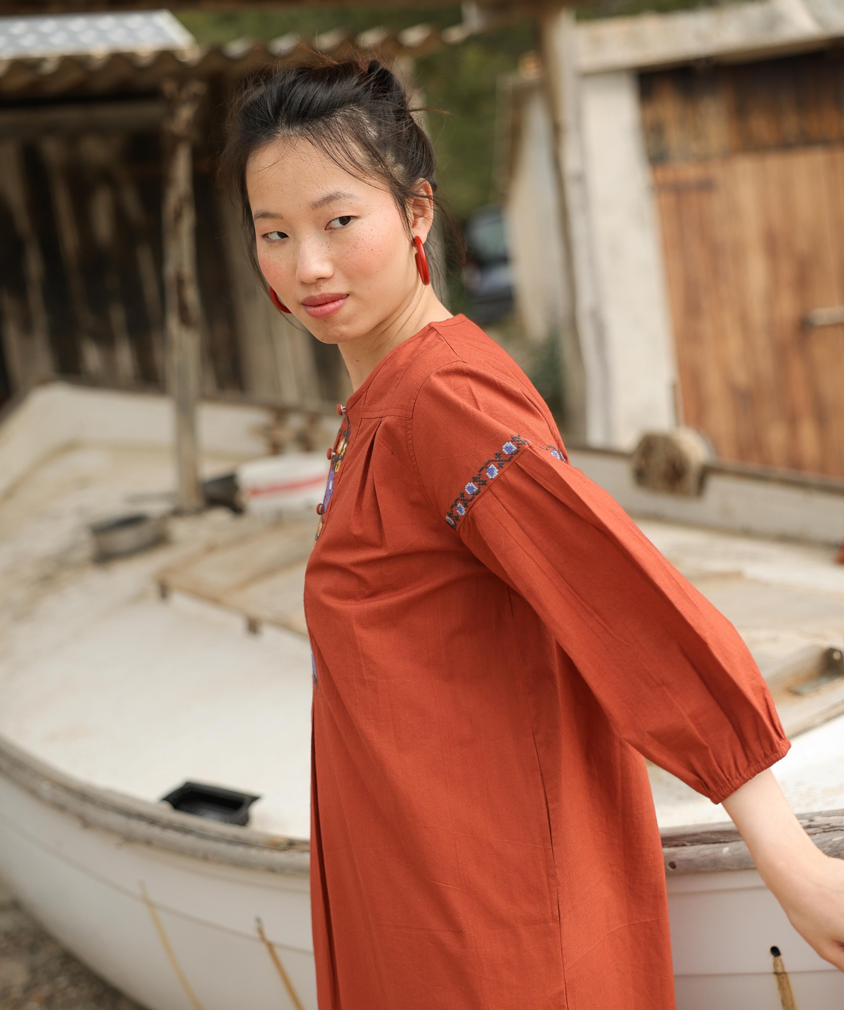 Robe Darcy – Terre de sienne