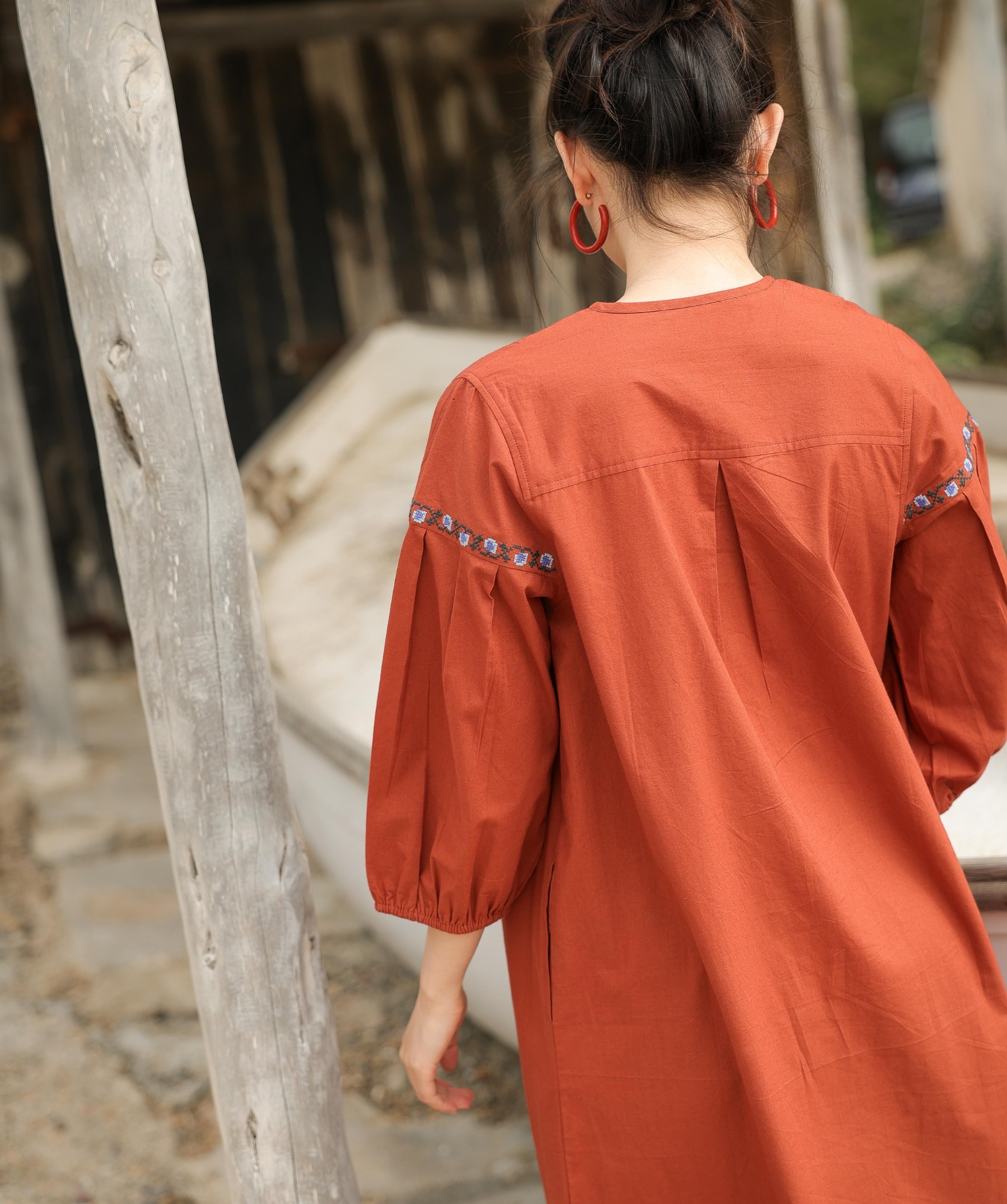 Robe Darcy – Terre de sienne