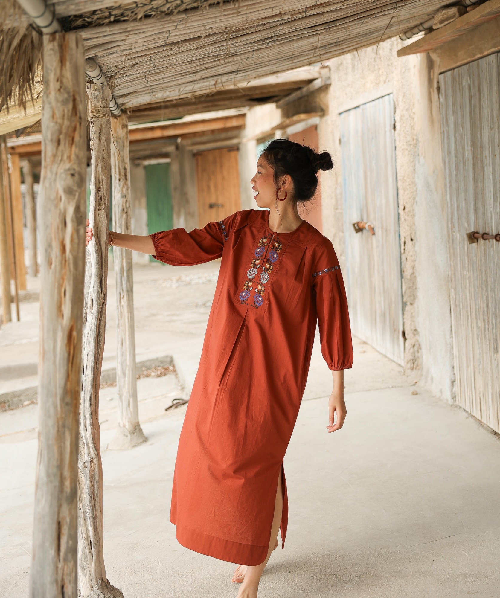 Robe Darcy – Terre de sienne