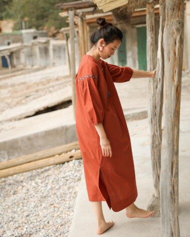 Robe Darcy – Terre de sienne