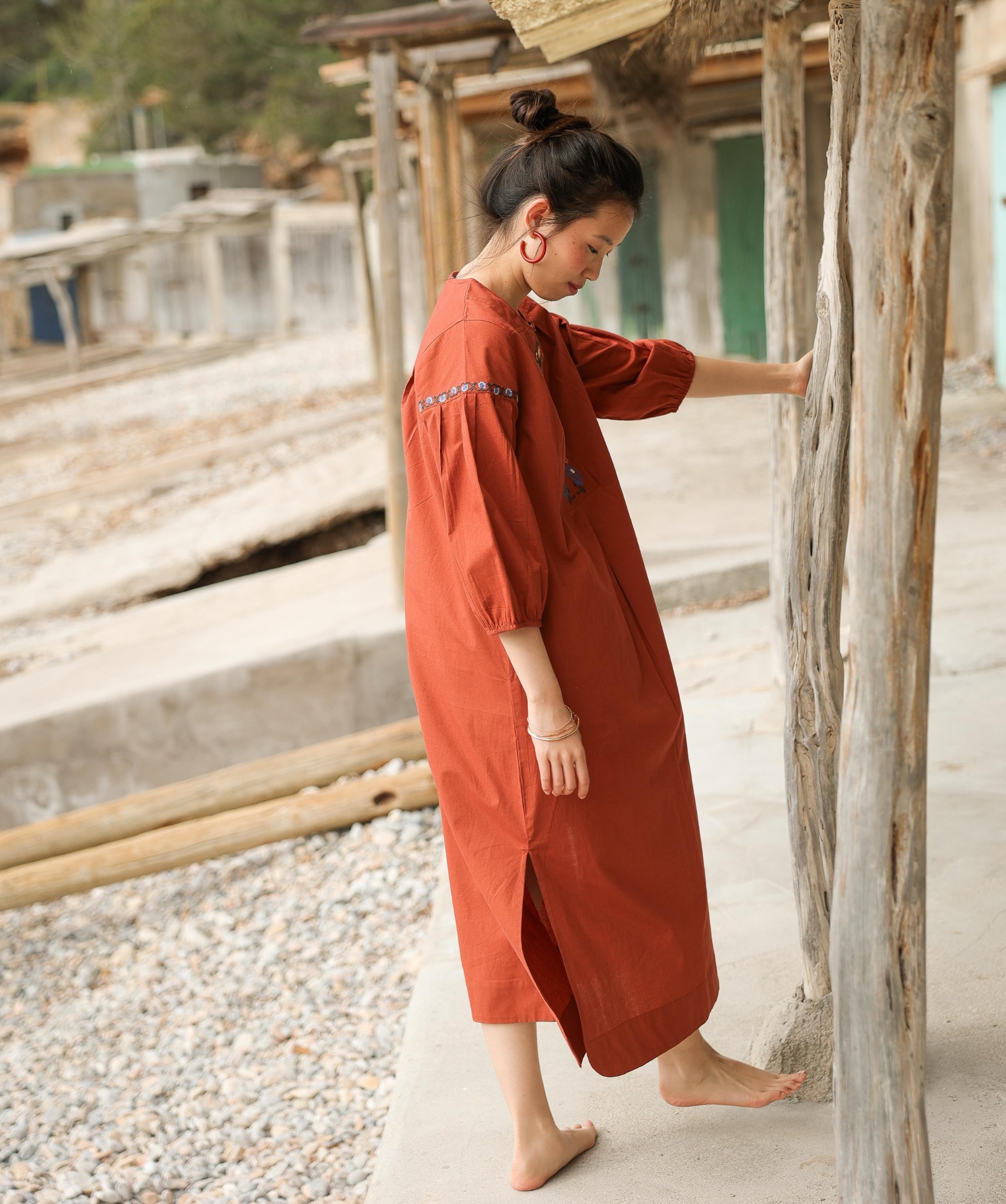 Robe Darcy – Terre de sienne
