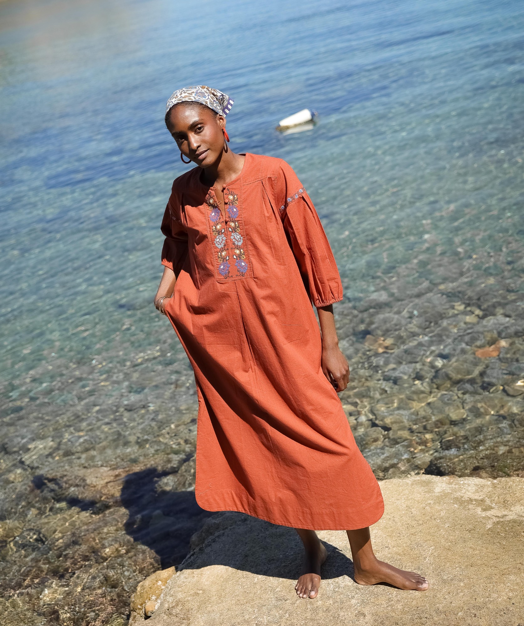 Robe Darcy – Terre de sienne