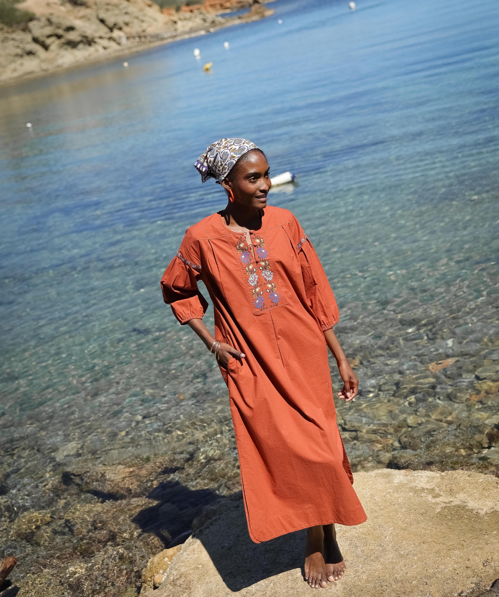 Robe Darcy – Terre de sienne