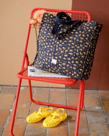 Sac Cabas Amalfi – Léopard Navy