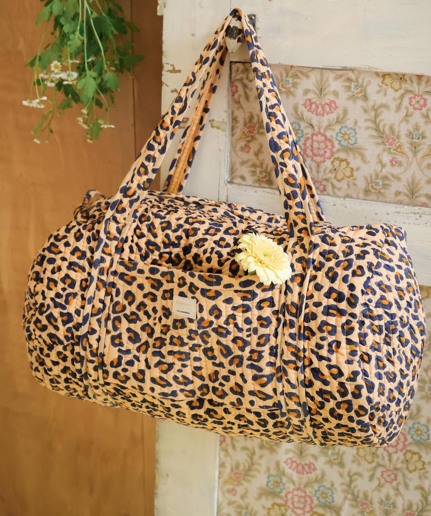 Sac week-end – Léopard camel