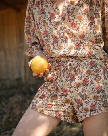 Short Cali – Imprimé Antoinette Terracotta