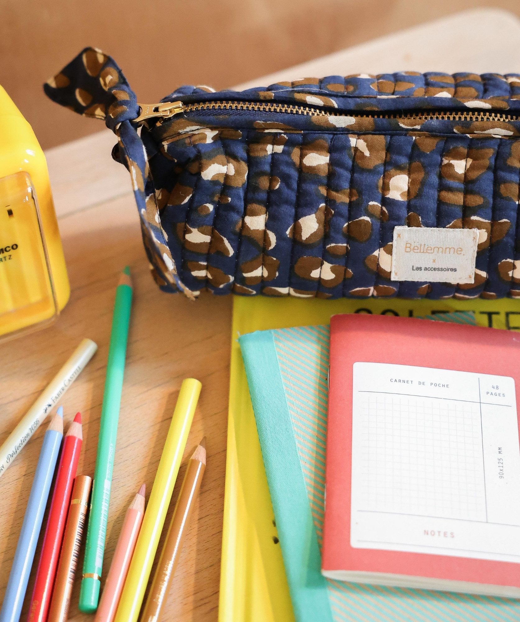Trousse d’écolier Juno – Léopard Navy