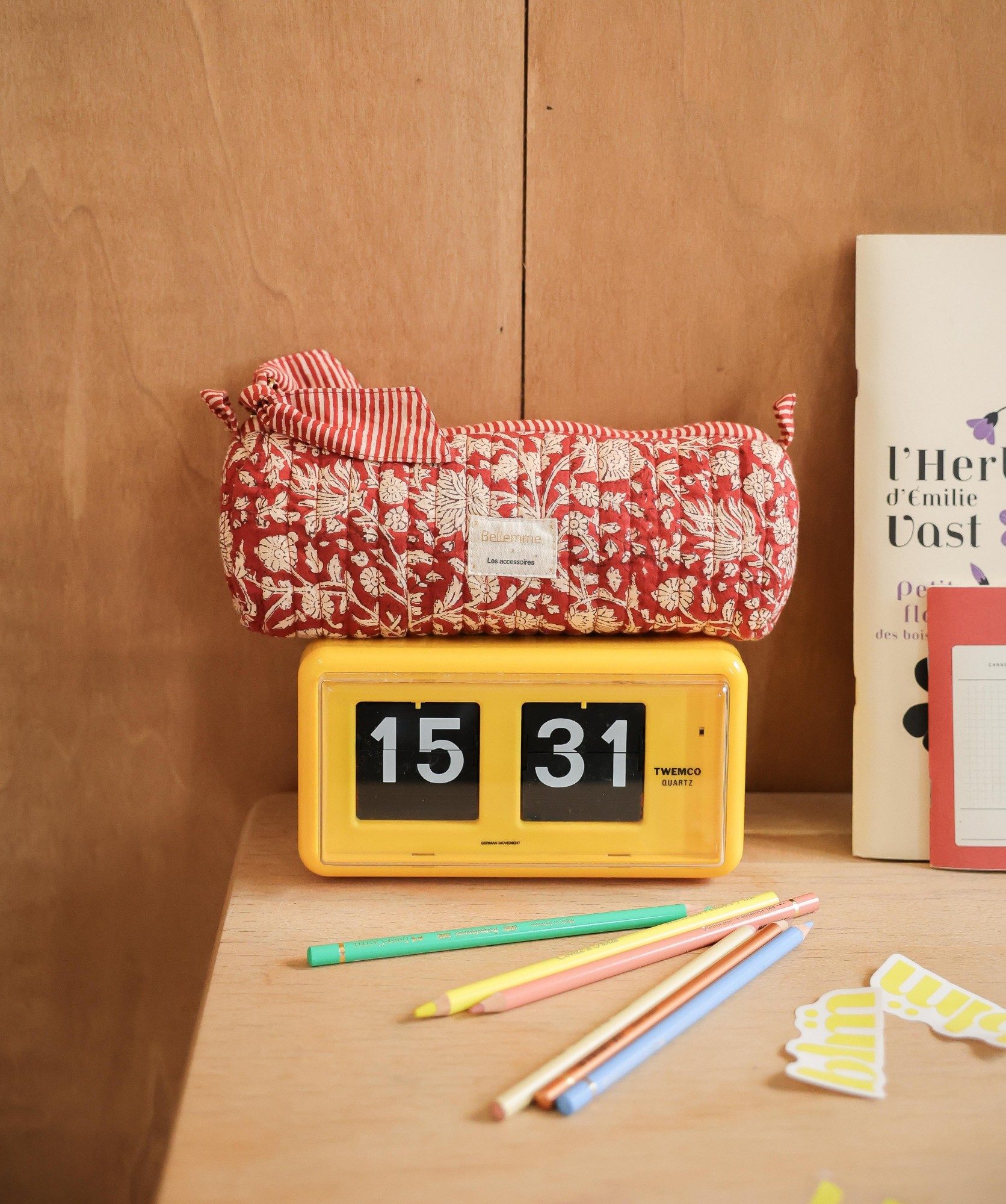 Trousse d’écolier Juno – Anjali Cerise