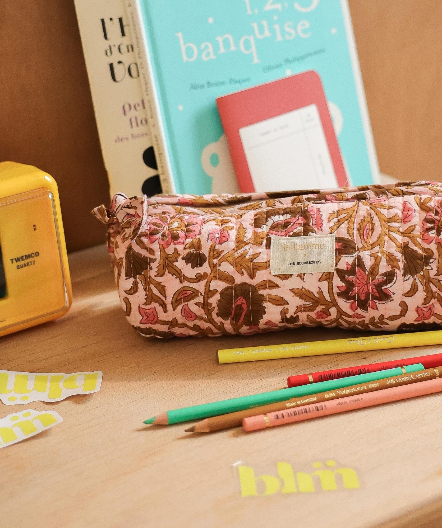 Trousse d’écolier Juno – Mina Rose Poudre