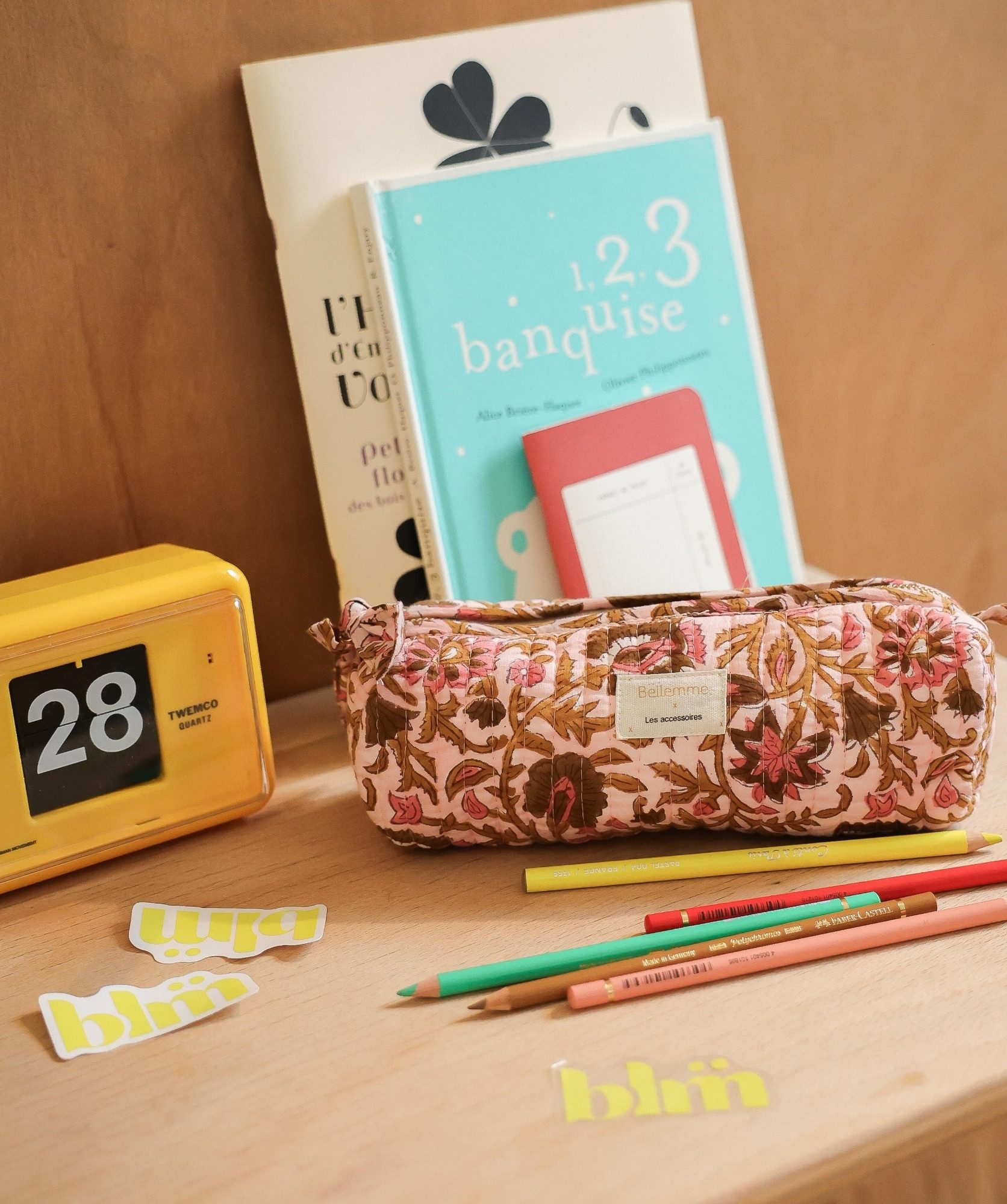 Trousse d’écolier Juno – Mina Rose Poudre