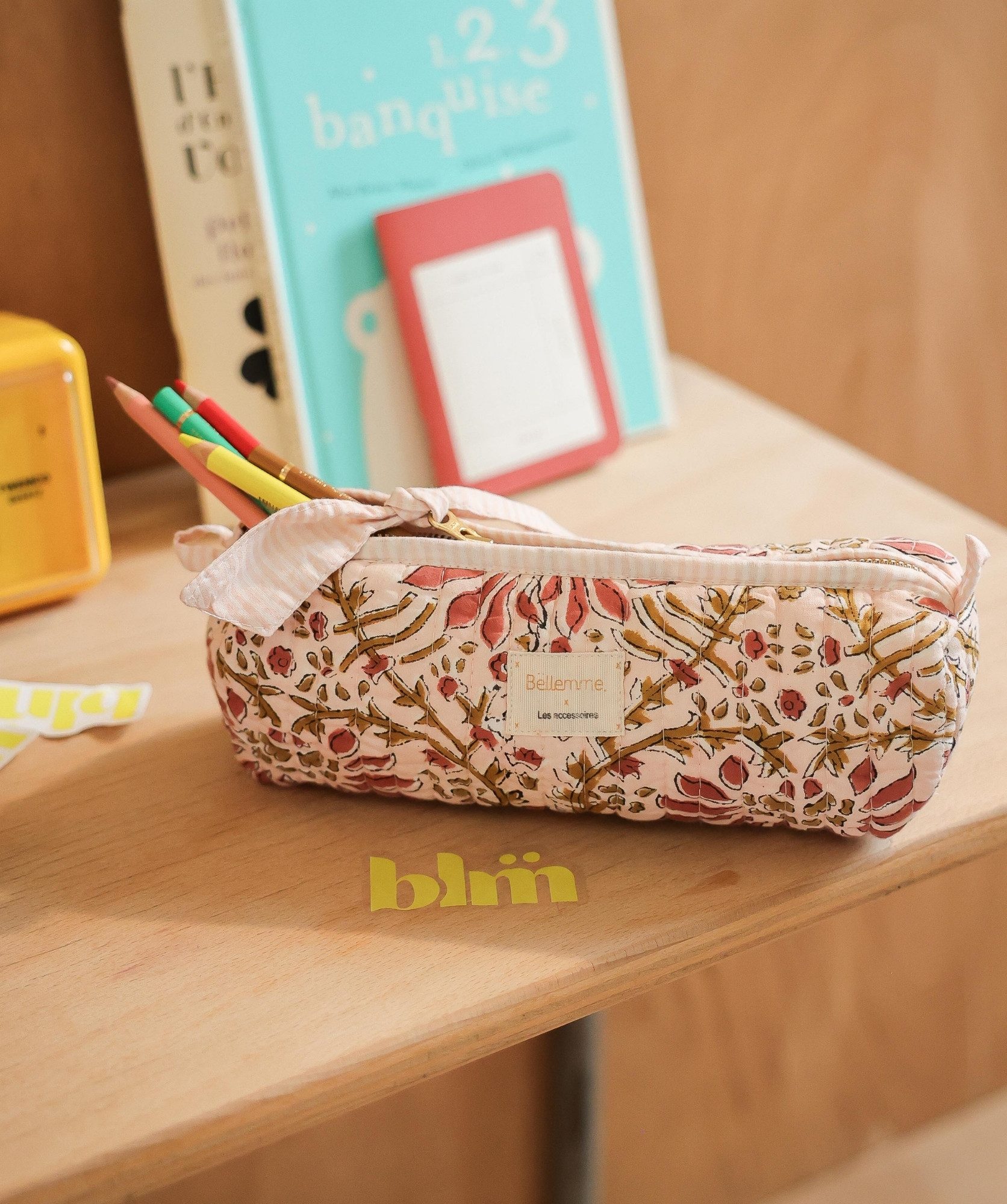 Trousse d’écolier Juno – Palmyre Rose Poudré