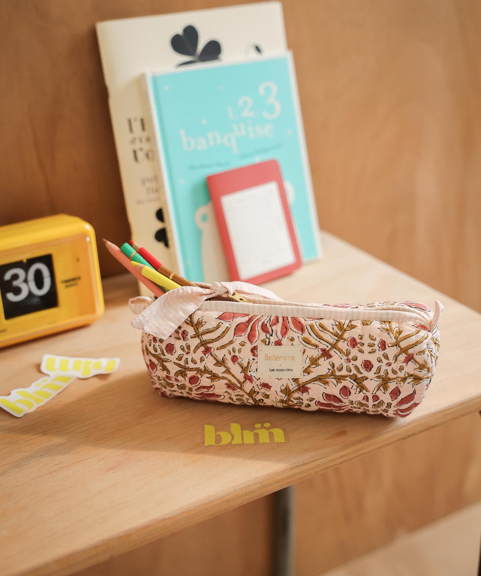 Trousse d’écolier Juno – Palmyre Rose Poudré