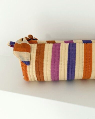 Trousse d’écolier Juno – Rayure Multicolore