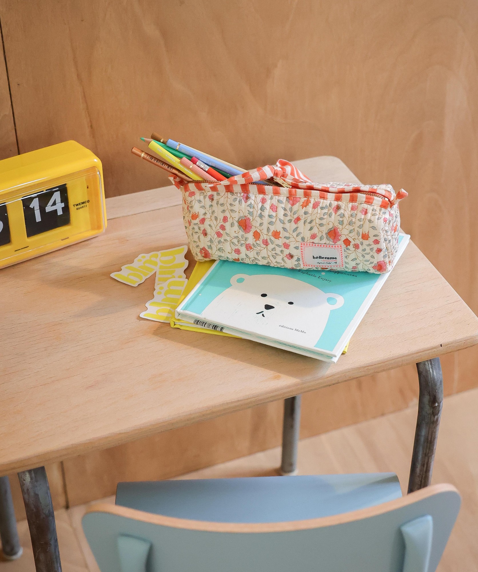 Trousse d’écolier Juno – Rosa Sorbet d’Été