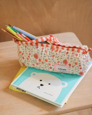 Trousse d’écolier Juno – Rosa Sorbet d’Été